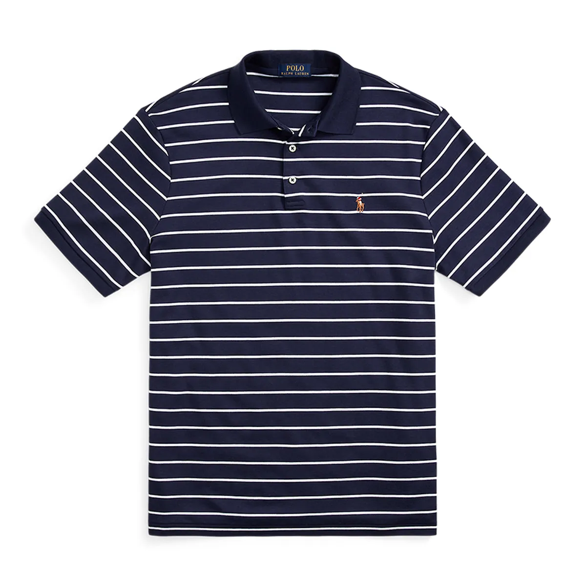 Ralph Lauren navy white striped polo shirt