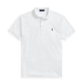 Ralph Lauren Slim Fit White Cotton Polo Shirt