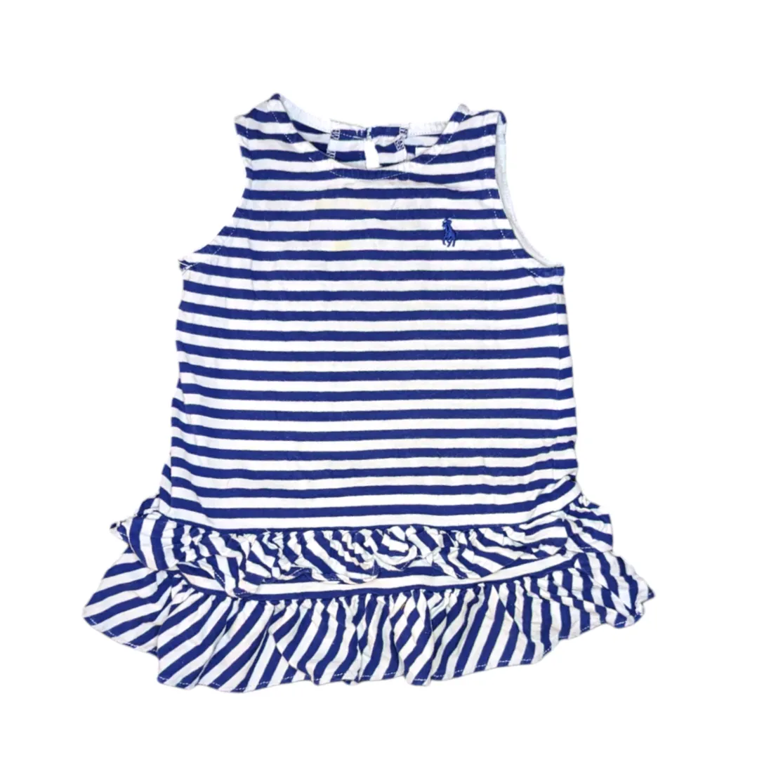 Ralph Lauren Stripe Ruffle Dress - Shop Now