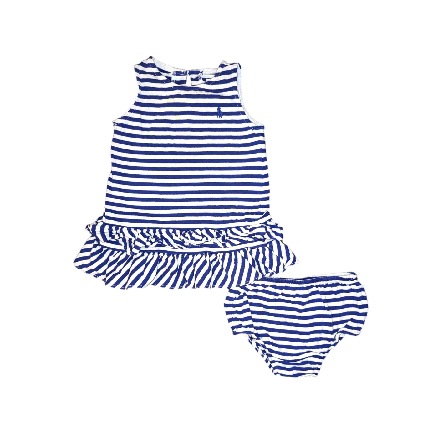 Ralph Lauren Stripe Ruffle Dress - Shop Now