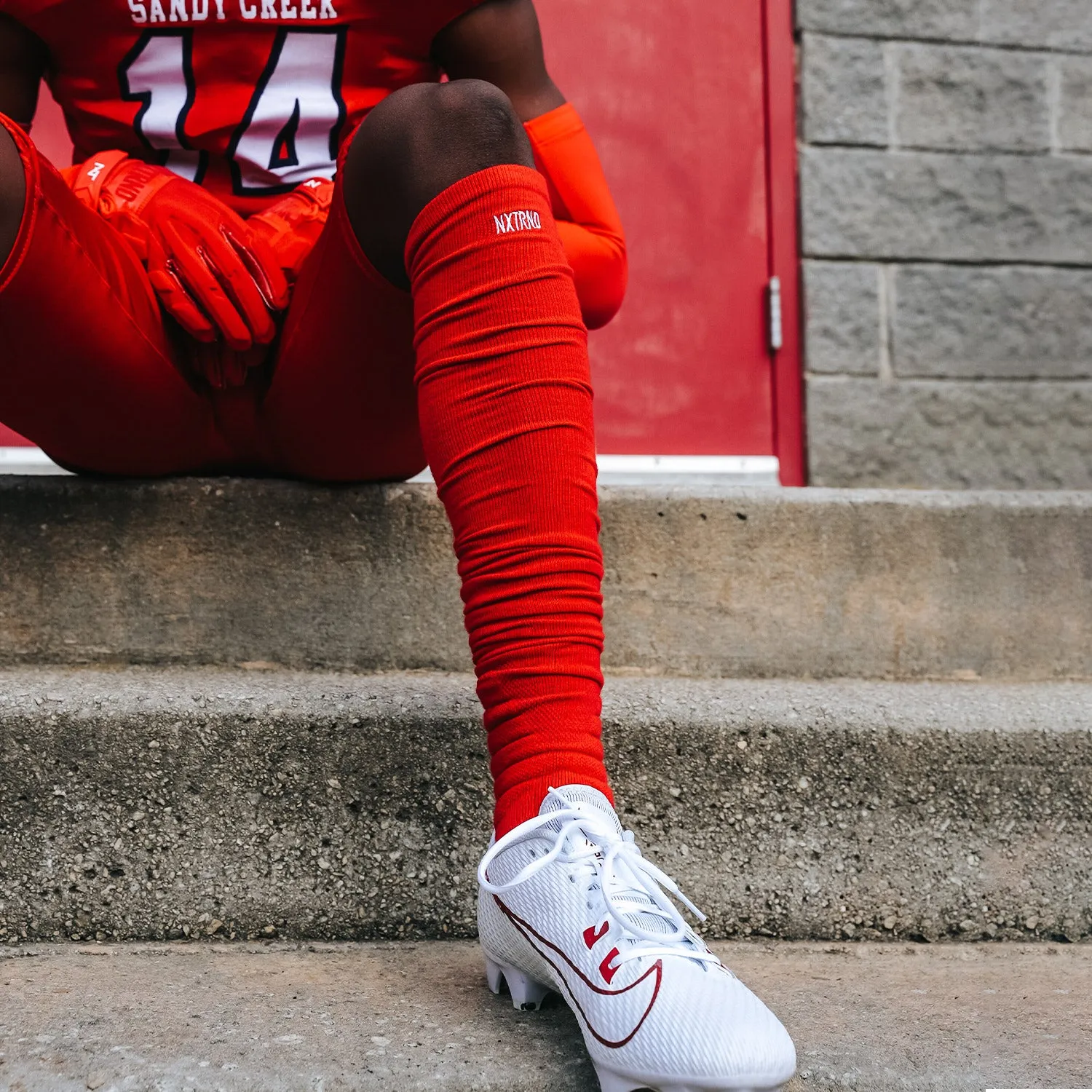 Red Football Socks - NXTRND XTD Scrunch