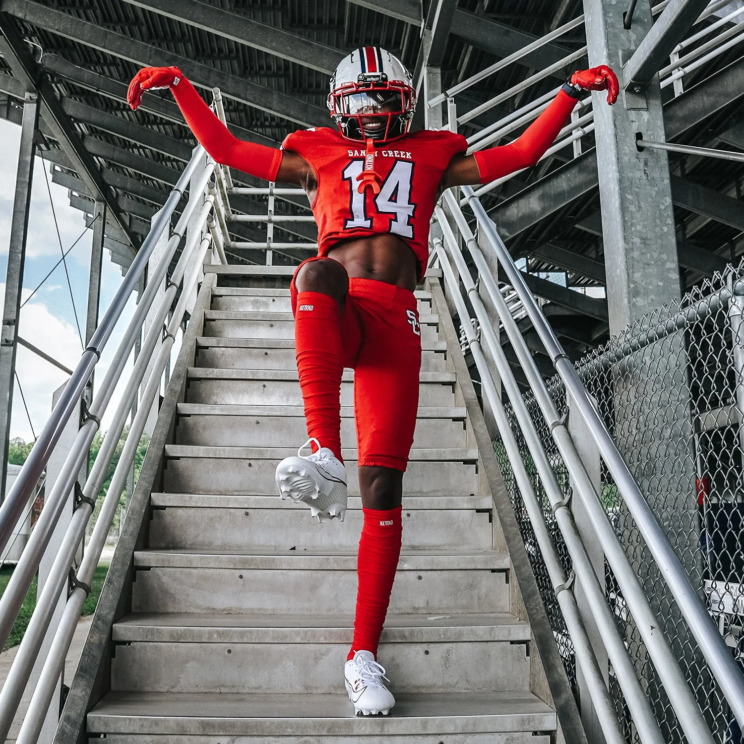 Red Football Socks - NXTRND XTD Scrunch