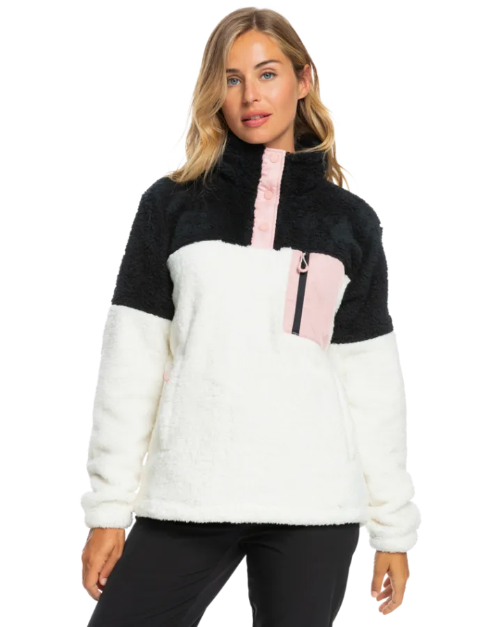 Roxy Alabama Fleece - Egret, Buy Online - Available Now.