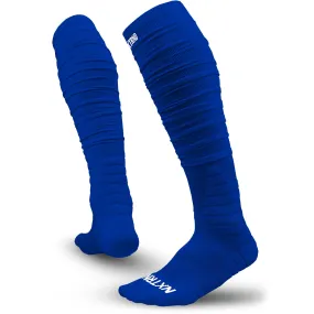 Scrunch Football Socks Blue