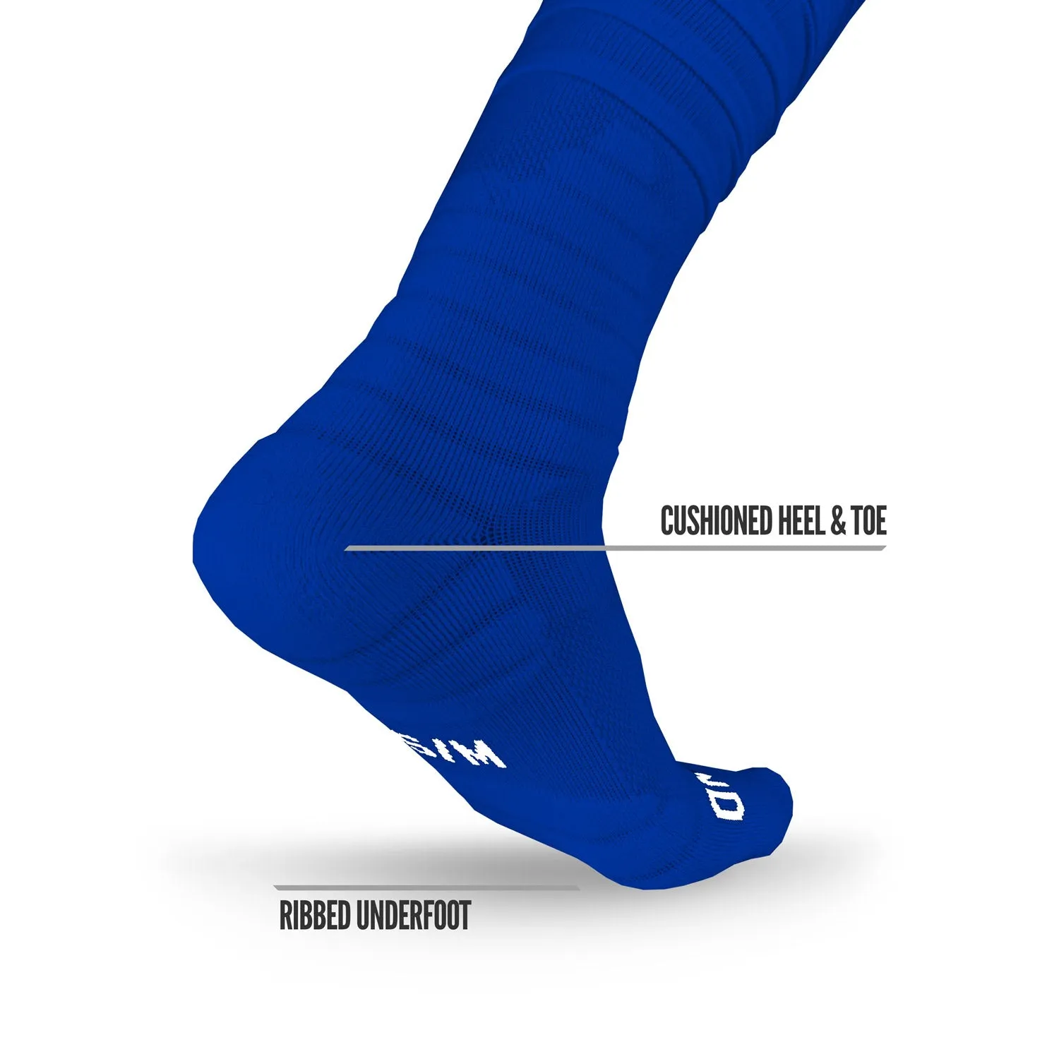 Scrunch Football Socks Blue