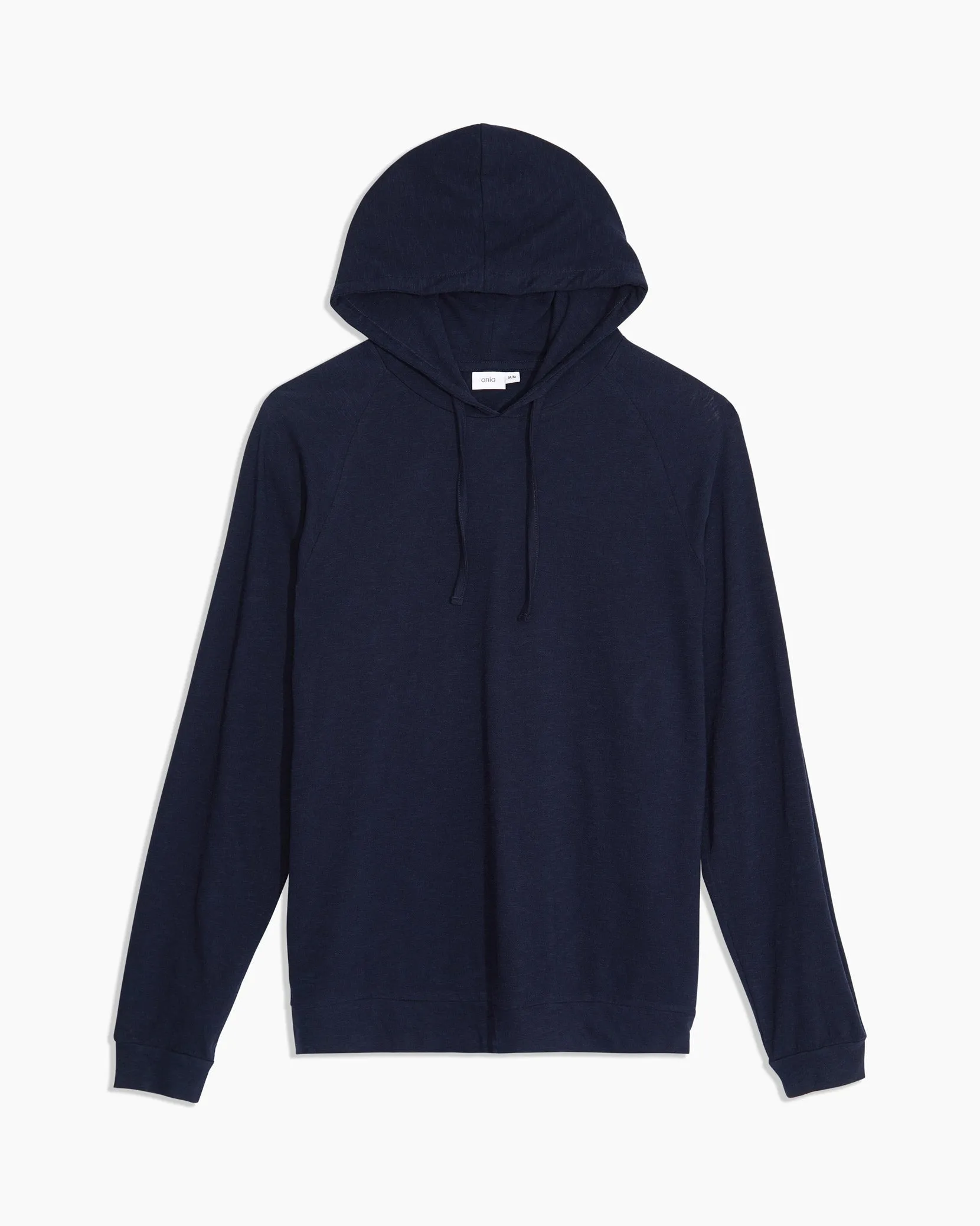 Slub Pull-Over Hoodie | Deep Navy