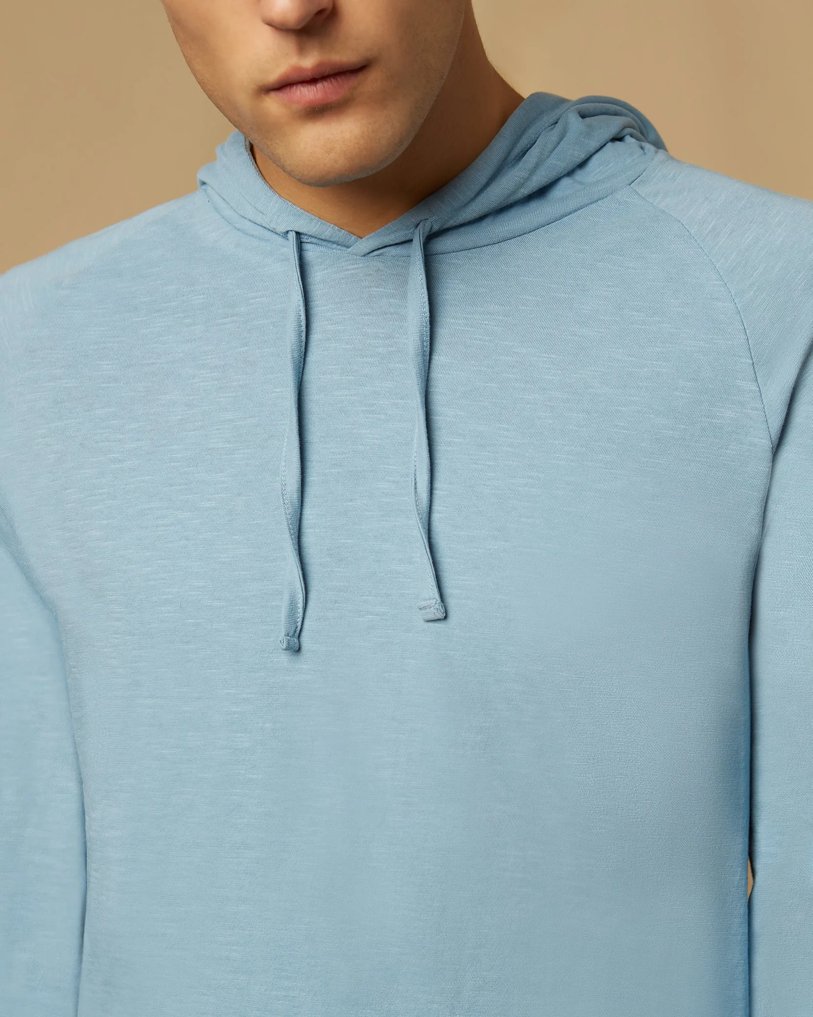 Slub Pull-Over Hoodie | Dusk Blue