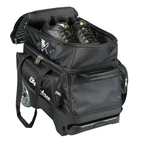 Strikeforce Royal Flush Double Roller Bowling Bag Black