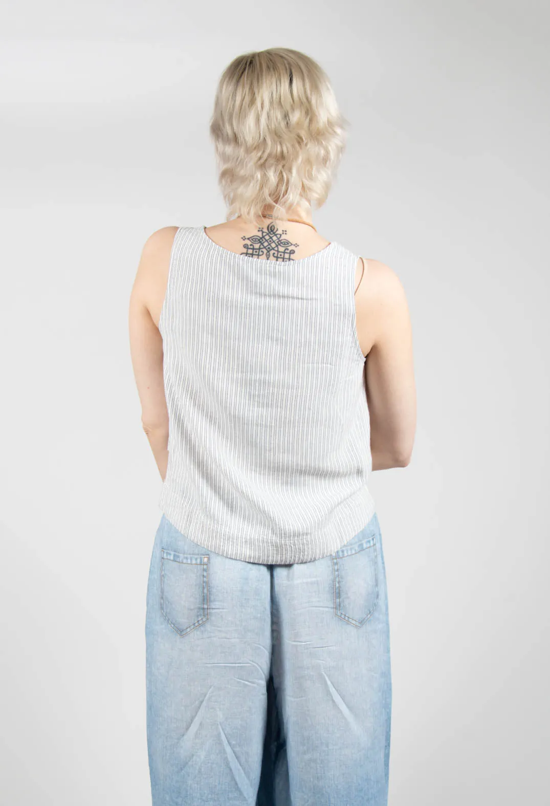 Striped Undyed Yune Vest