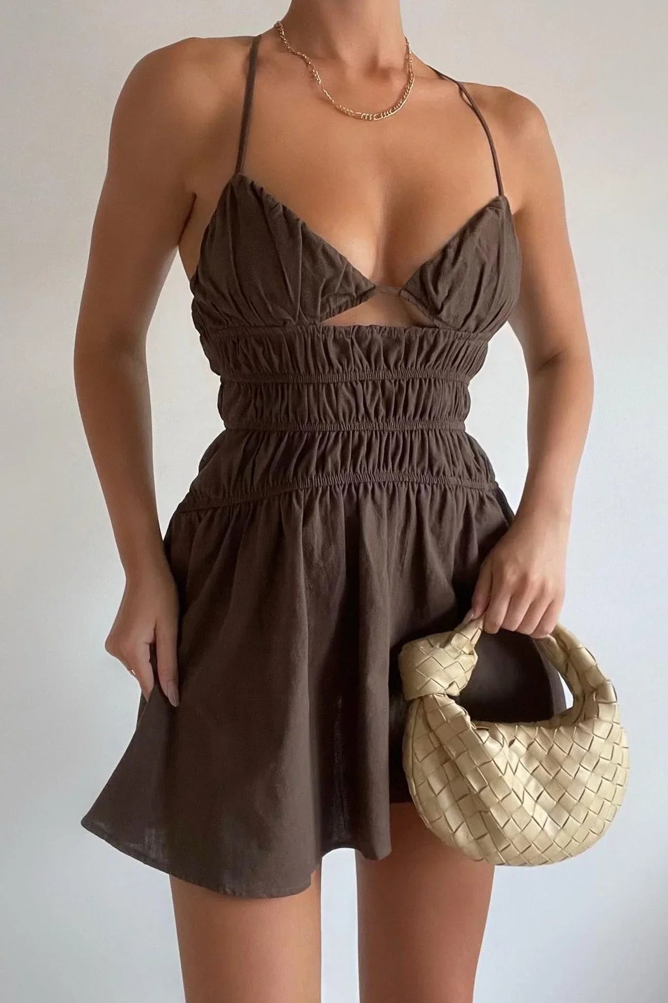 Tahlia Dress - Chocolate.