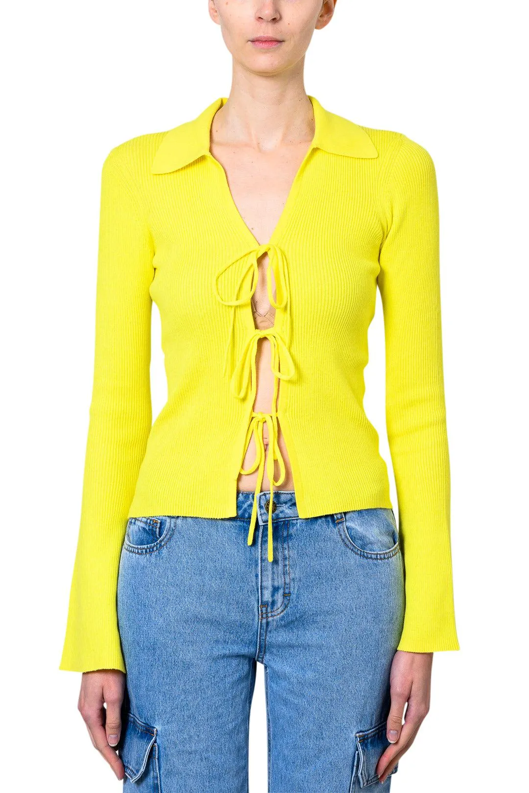 Taliana Rib Tie Blouse - Shop now for a stylish rib tie blouse.