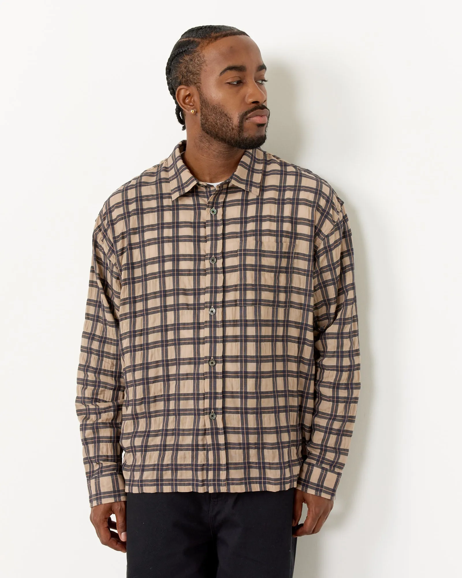 Tan Sonoma Plaid Shirt