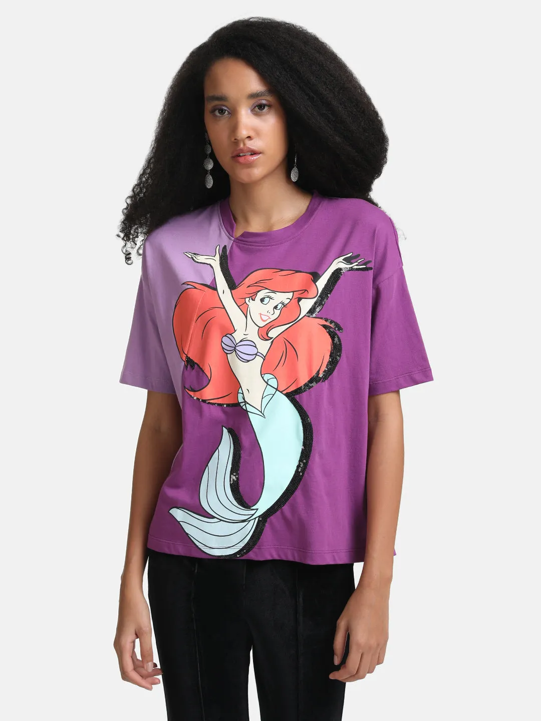 The Little Mermaid Disney T-Shirt, Color Block Print