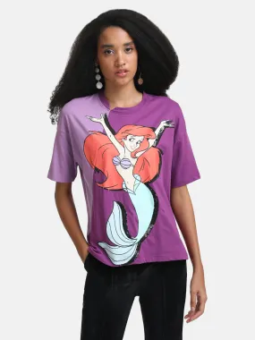 The Little Mermaid Disney T-Shirt, Color Block Print