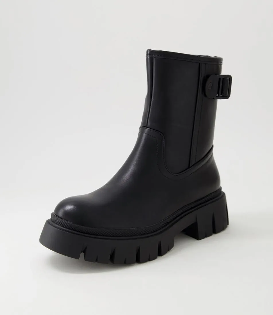 THERAPY Indy Black Ankle Boots