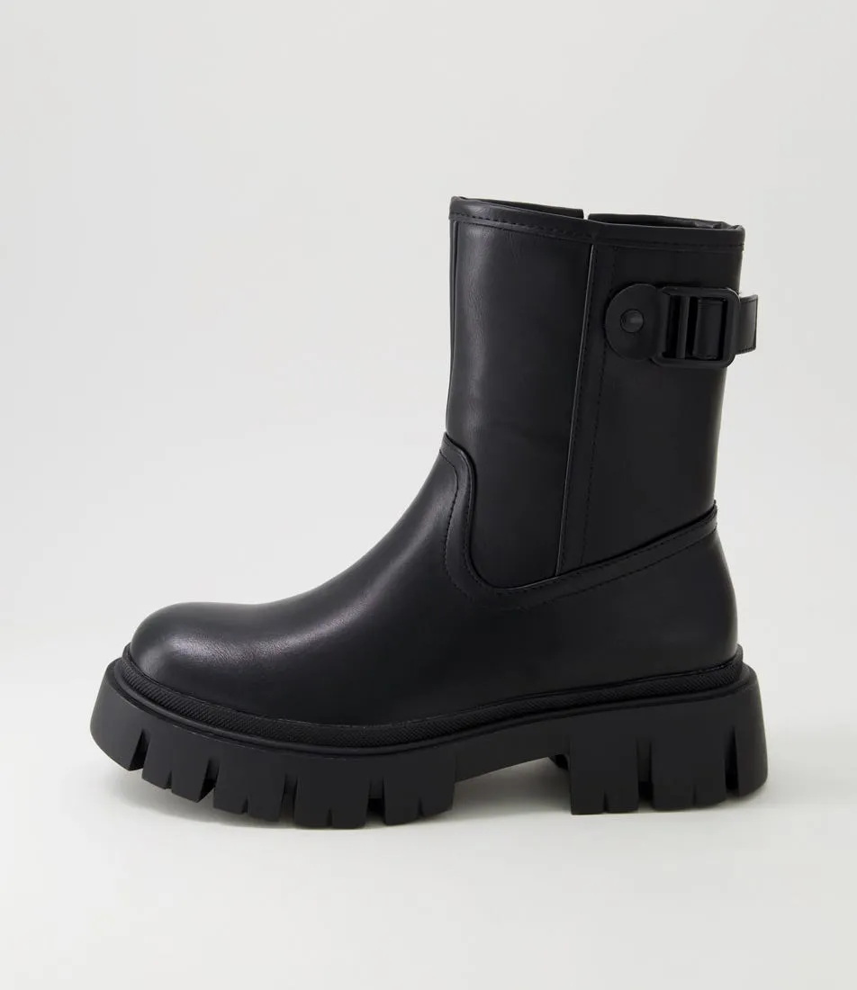 THERAPY Indy Black Ankle Boots