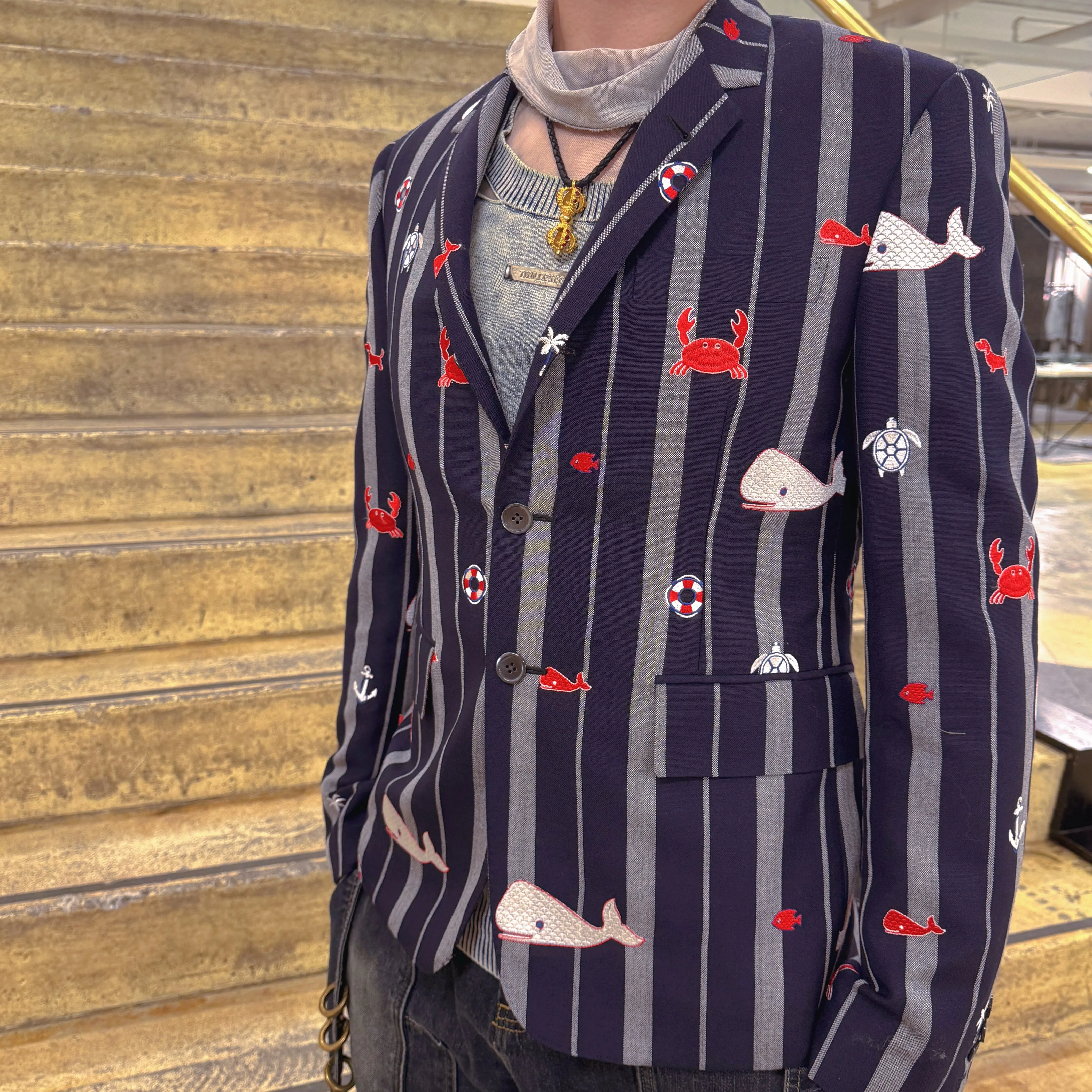 THOM BROWNE Special Limitid Men's Wool Blazer