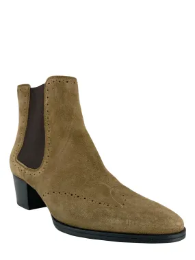 Tod's Size 8 Suede Chelsea Ankle Boots