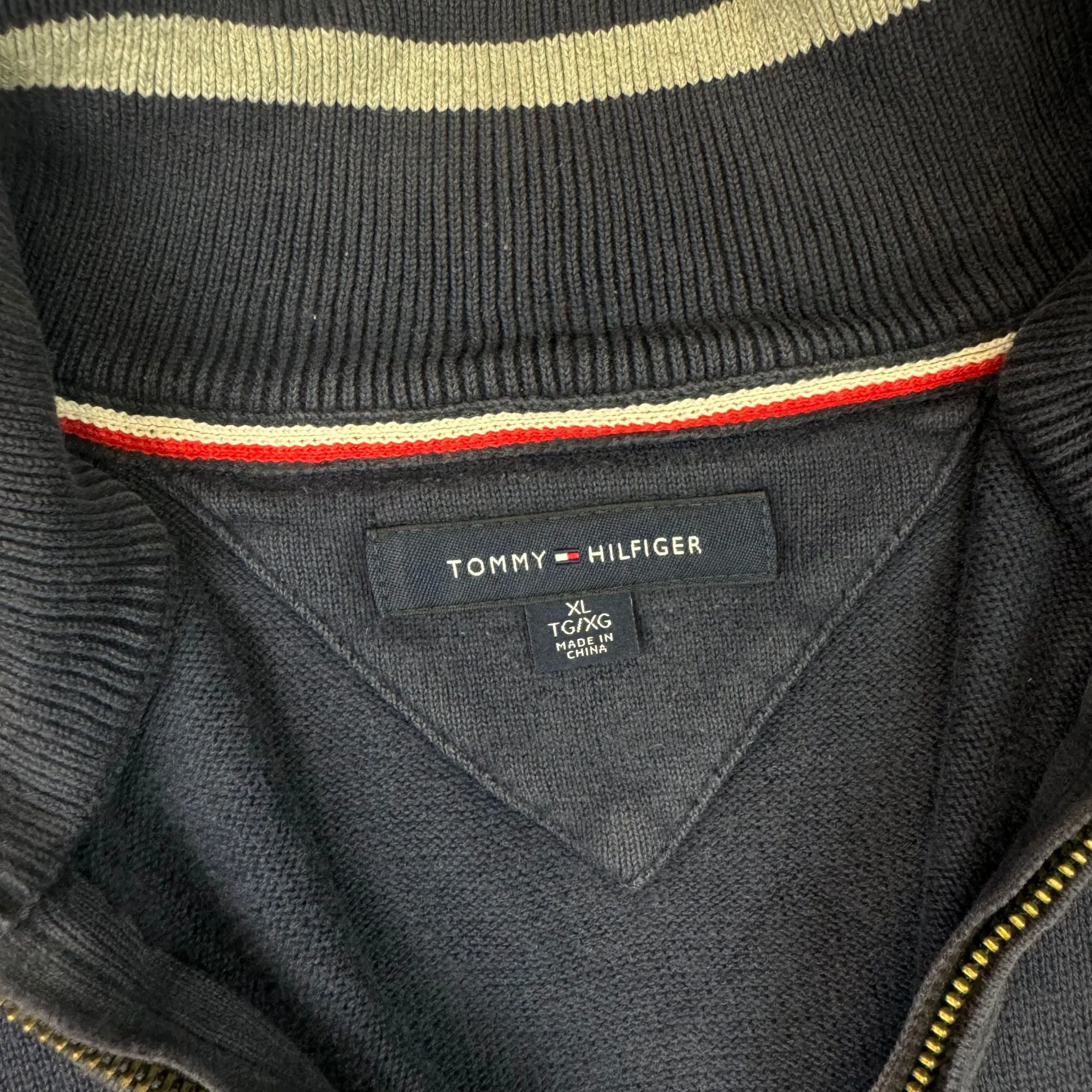 Tommy Hilfiger Quarter-Zip Hoodie navy