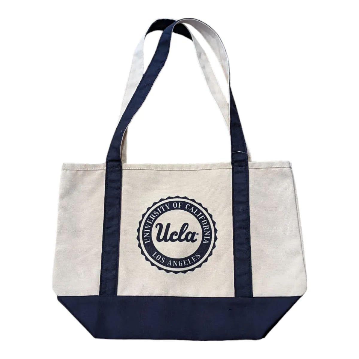 UCLA Script Accent Boat Tote Bag Navy