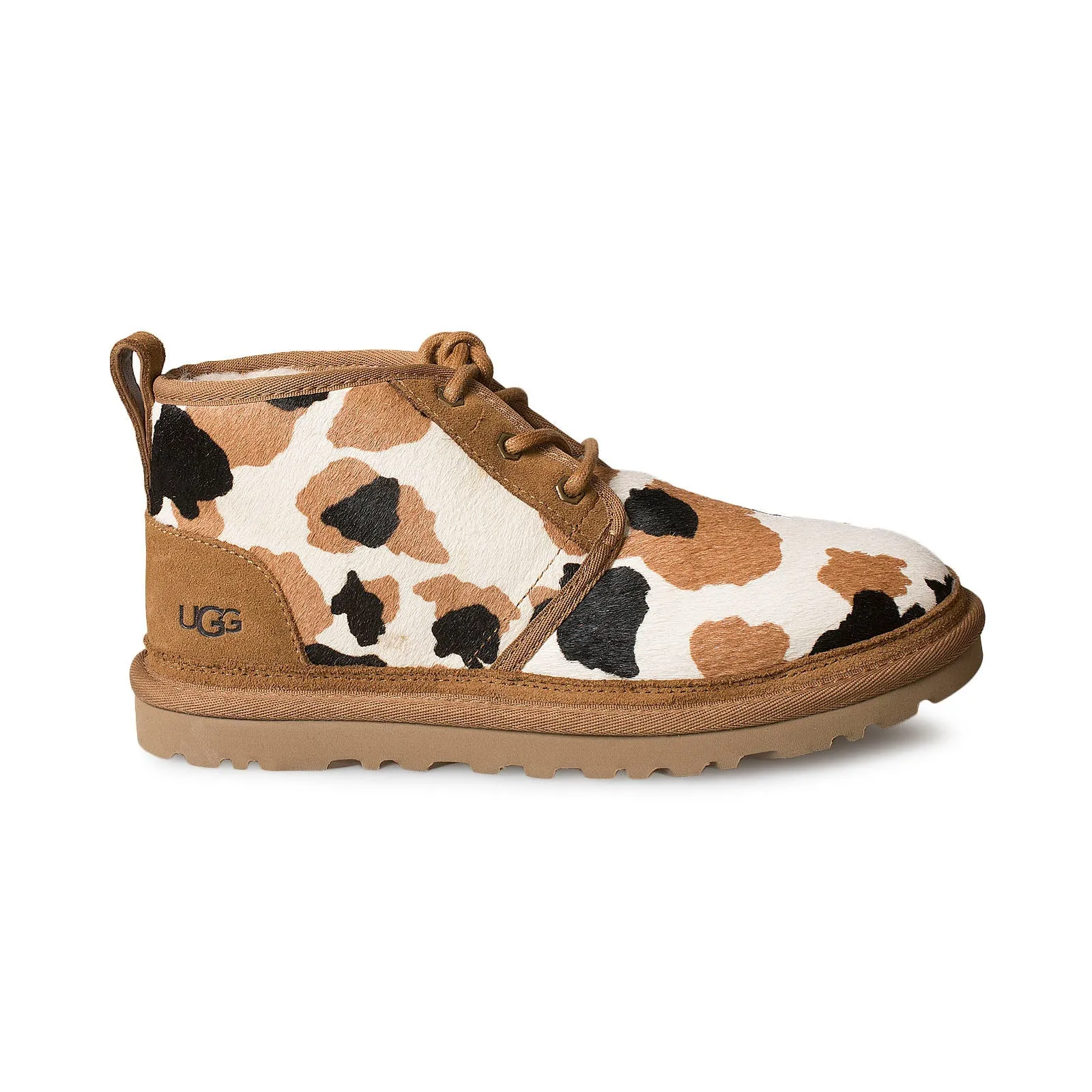 UGG Cow Print Chestnut Boots for Men