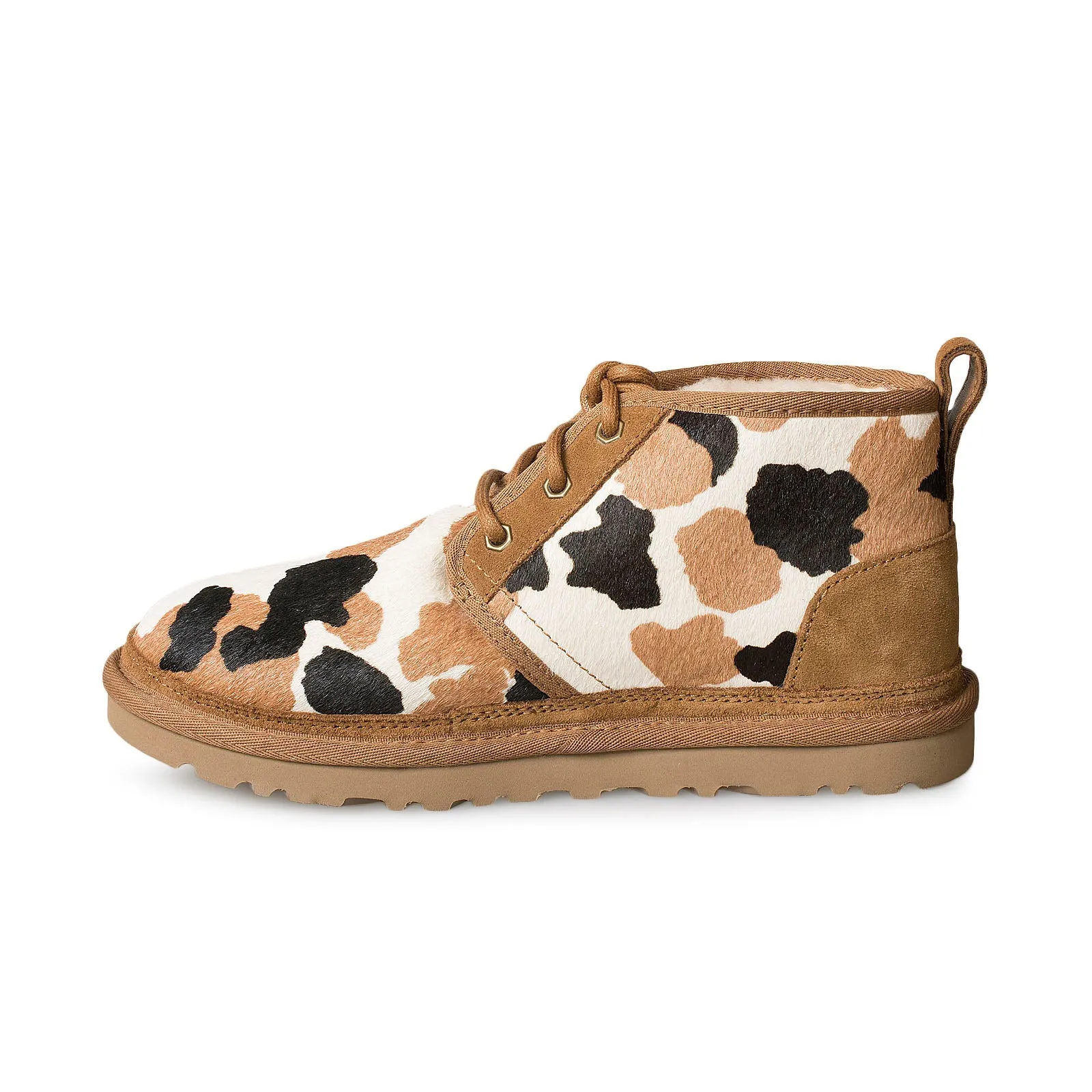 UGG Cow Print Chestnut Boots for Men