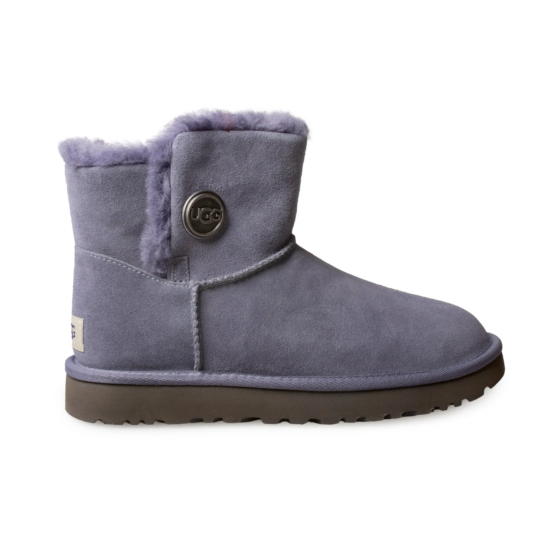 UGG Grey Mini Bailey Snaps Boots - Women