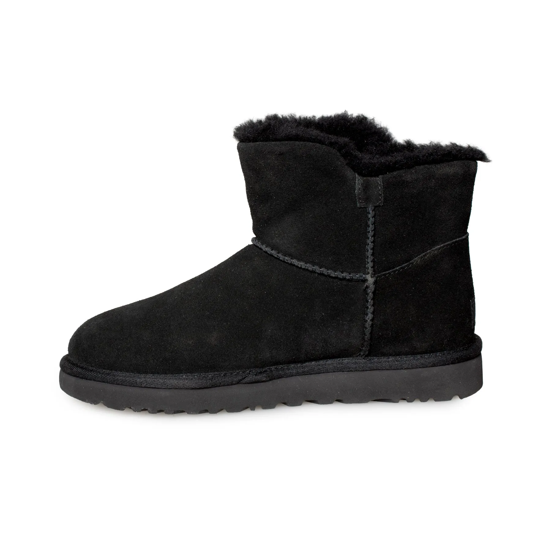 UGG Mini Bailey Snap Black Boots - Women's