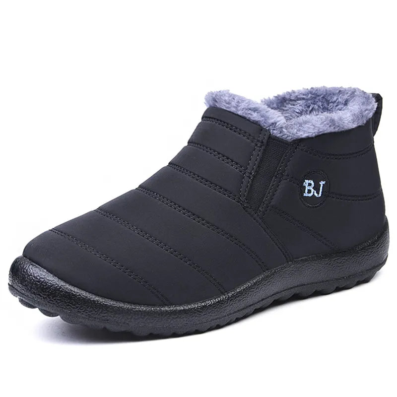 Waterproof Women's Snow Ankle Boots Flat