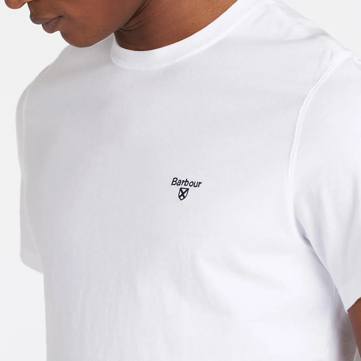 White Barbour sports t-shirt