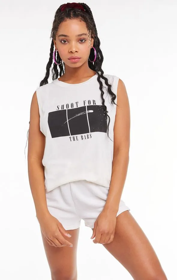 Wildfox Bars Vintage Muscle Tank