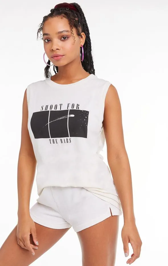 Wildfox Bars Vintage Muscle Tank