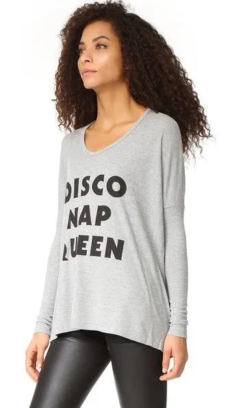 Wildfox Disco Nap Queen Alana Long Sleeve Shirt  is the result.