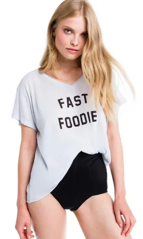 Wildfox Fast Foodie Romeo V-Neck Tee Shirt - Buy now!