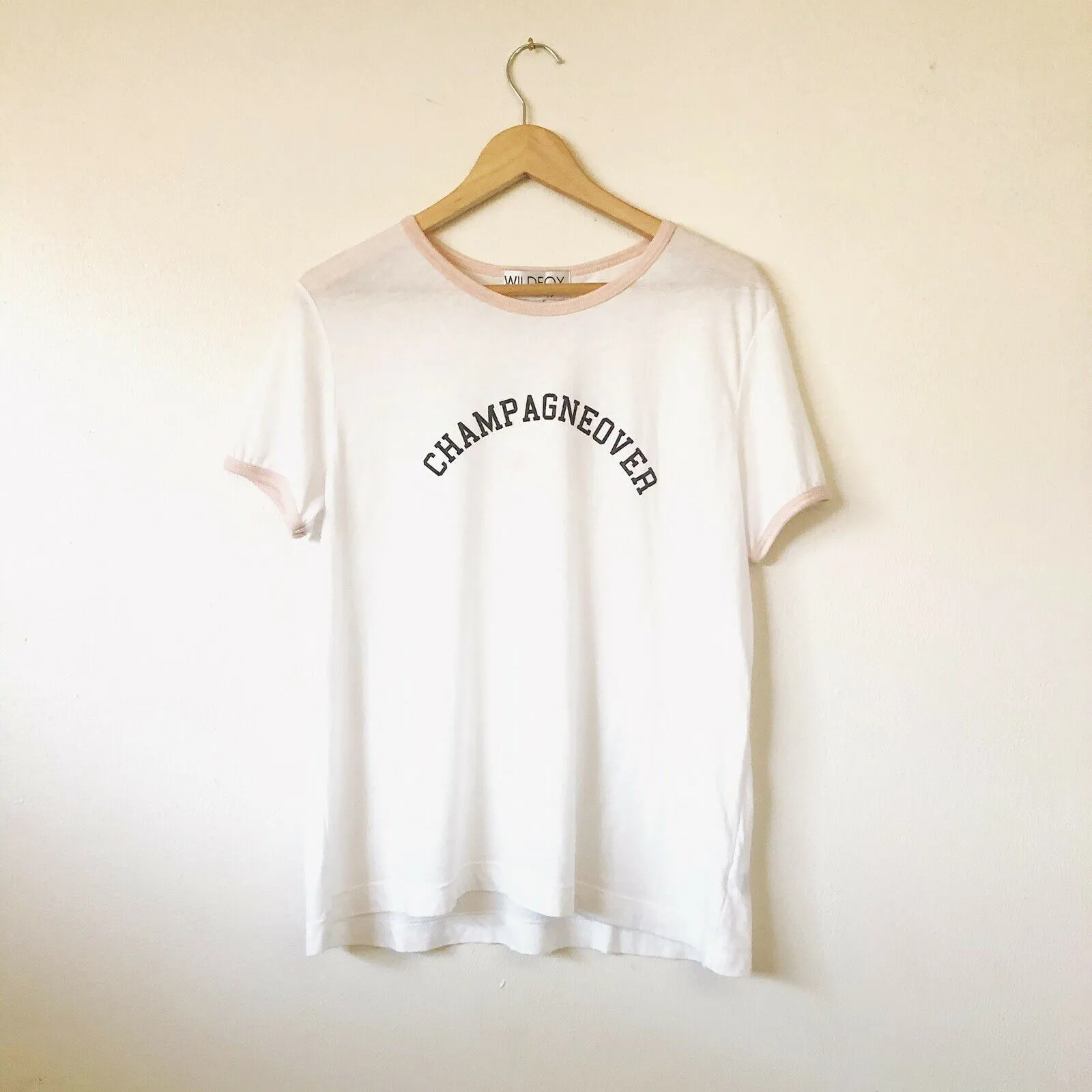 Wildfox Johnny Champagne Ringer Tee