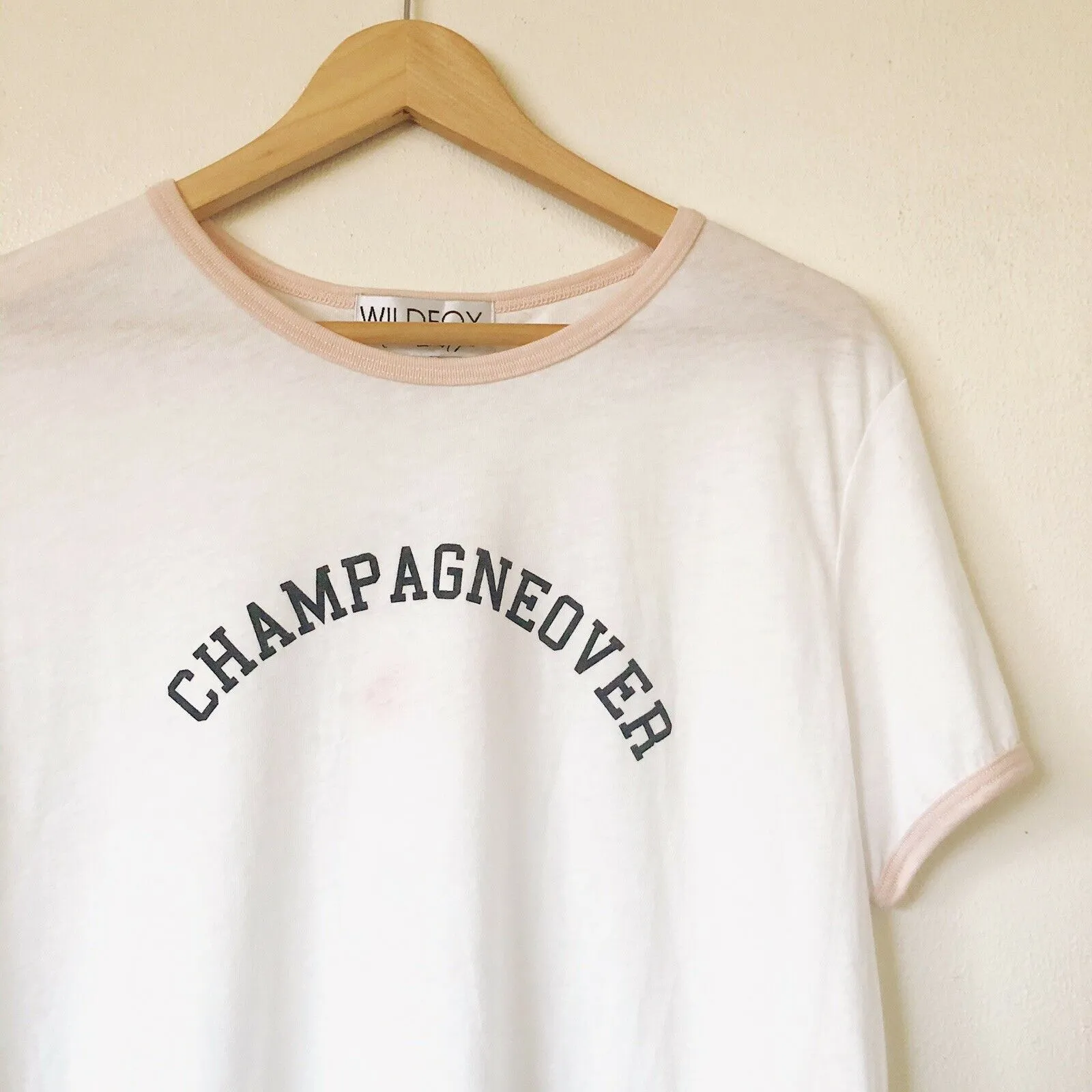 Wildfox Johnny Champagne Ringer Tee