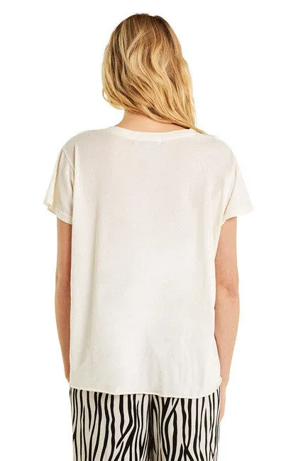 Wildfox Meow Romeo V-Neck Tee Shirt