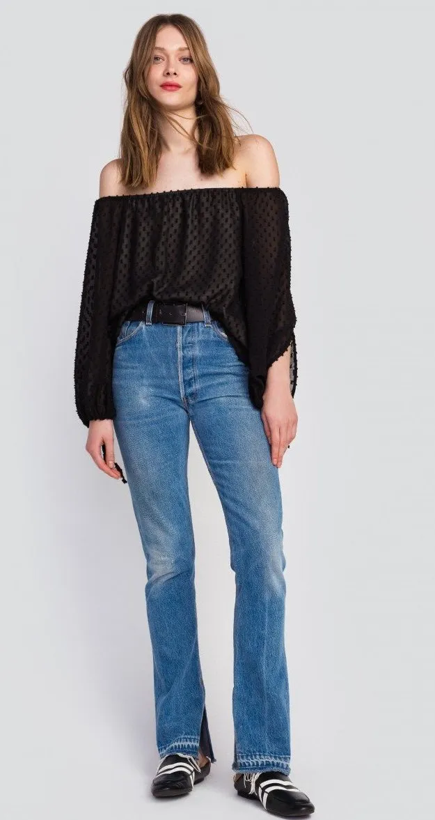 Wildfox Miami Dotted Mariette Top