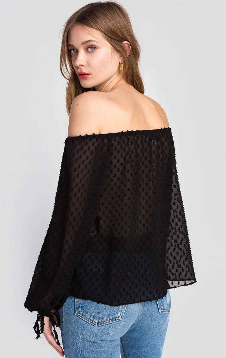 Wildfox Miami Dotted Mariette Top