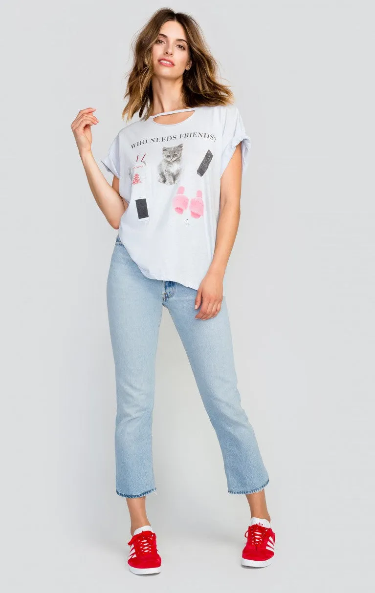 Wildfox Rivo Tee Blue Pearl - find friends