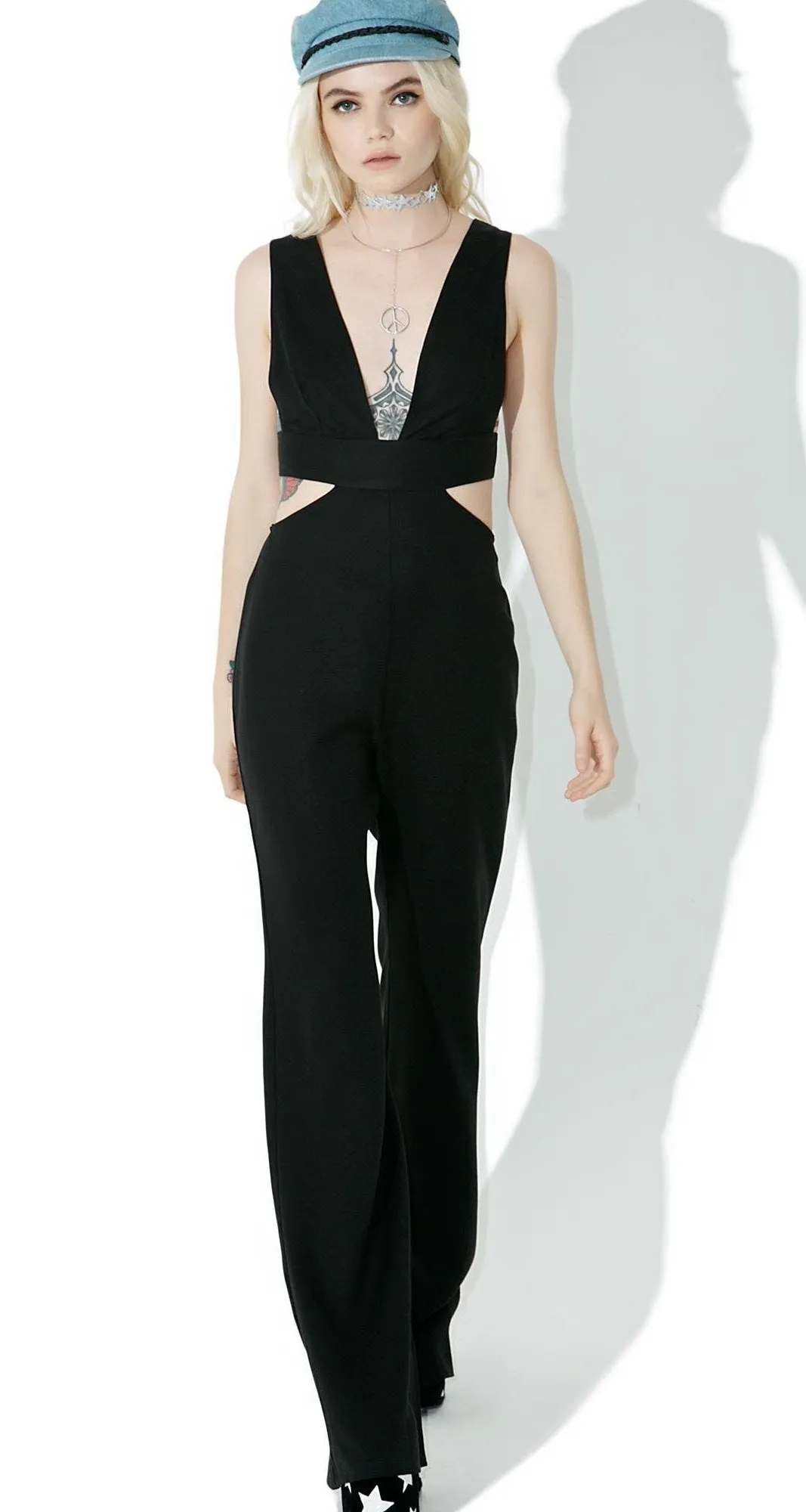 Wildfox Salty Blonde Black Jumpsuit