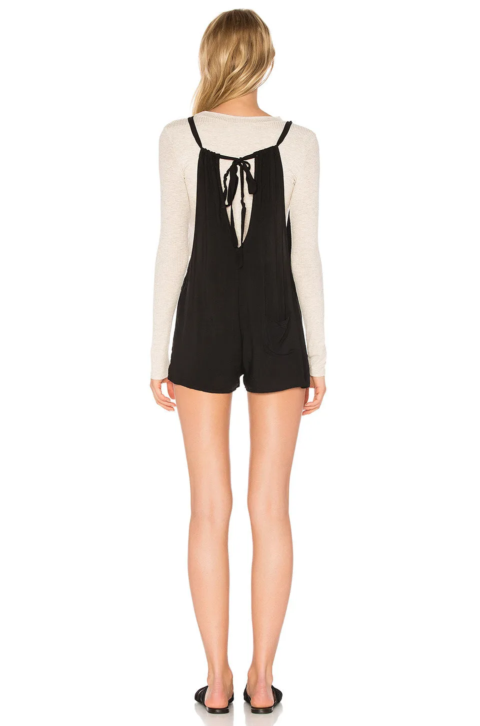 Wildfox Short Overall Tie Back Romper - Buy Online Now