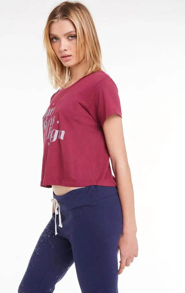 Wildfox Signs Align Baby Tee