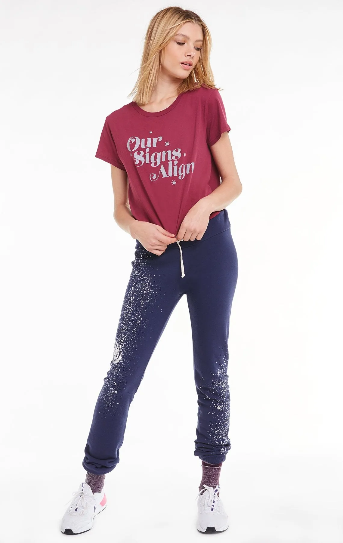 Wildfox Signs Align Baby Tee