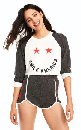 Wildfox Smile America Sweatshirt for Juniors