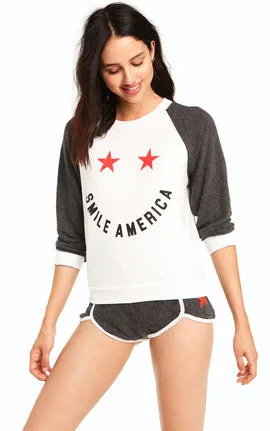 Wildfox Smile America Sweatshirt for Juniors