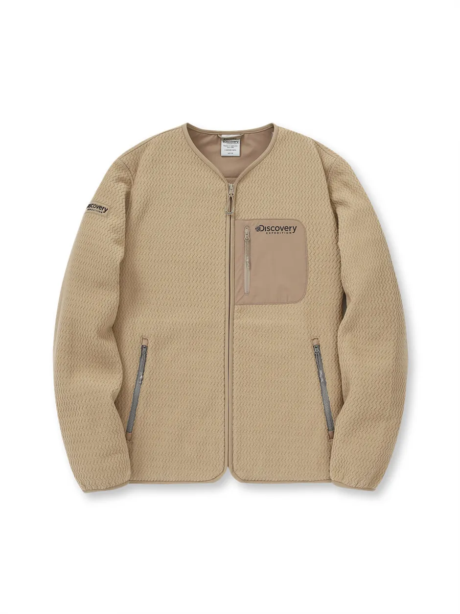 [WMS] Jacqard Fleece Jacket D.Beige