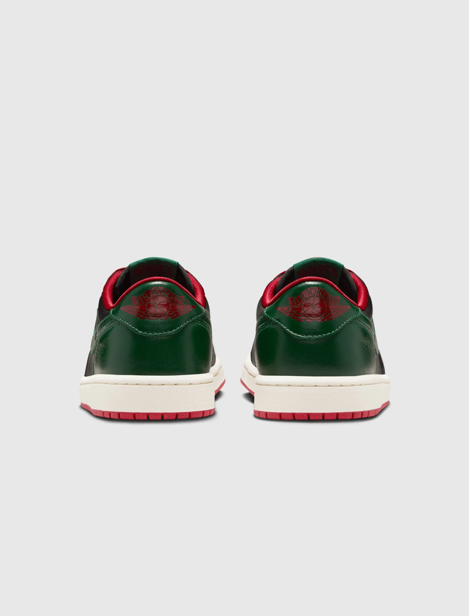 Womens Air Jordan 1 Low OG Black Gorge Green Varsity Red