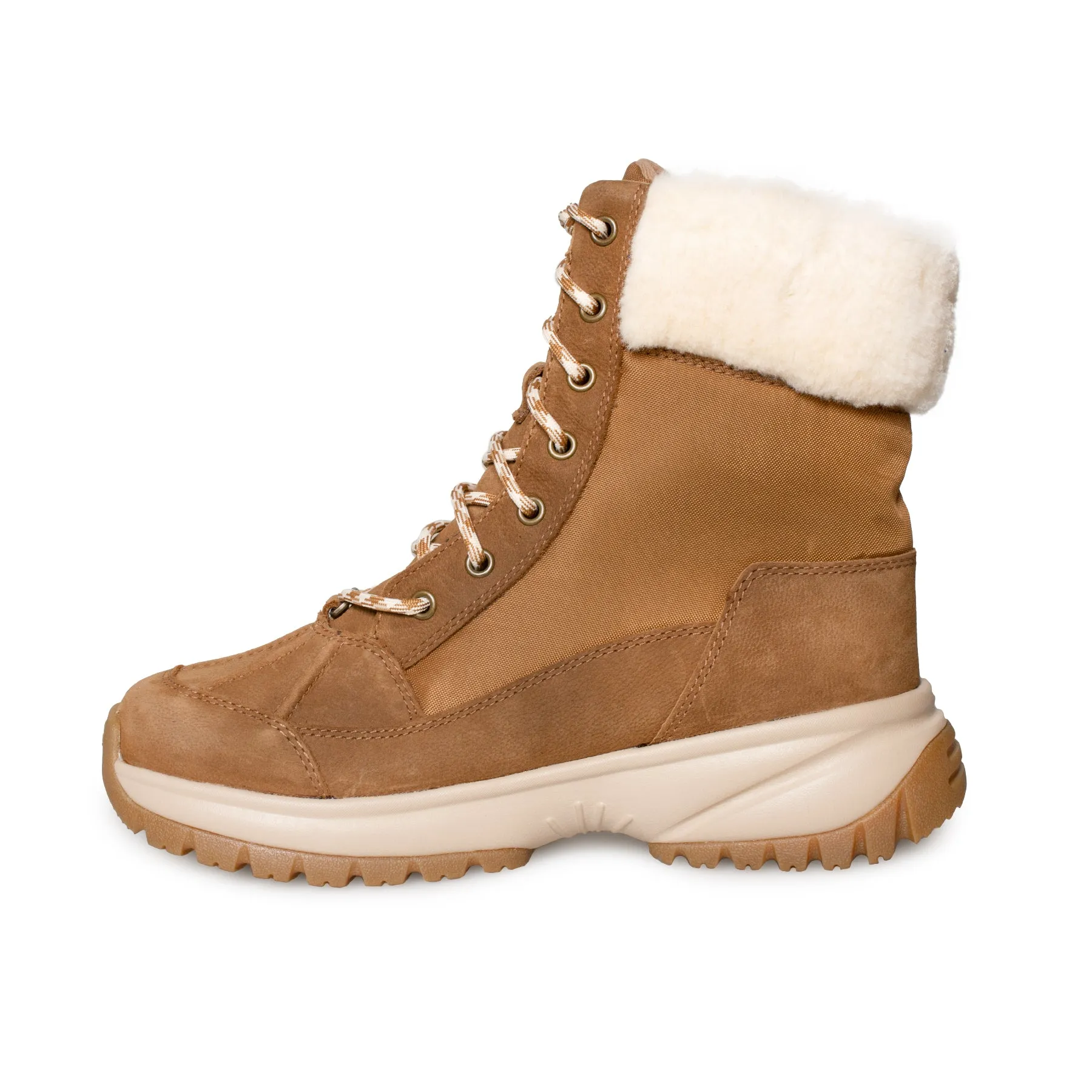 Women's UGG Yose Fluff Hiker Chestnut Boots