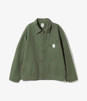 Work Jacket – Moss Green 11.5oz Cotton Canvas